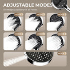 🔥 Høytrykksdusj med justerbar stråle – 15 cm panel og 8 posisjoner for den ultimate dusjopplevelsen! 🚿✨
