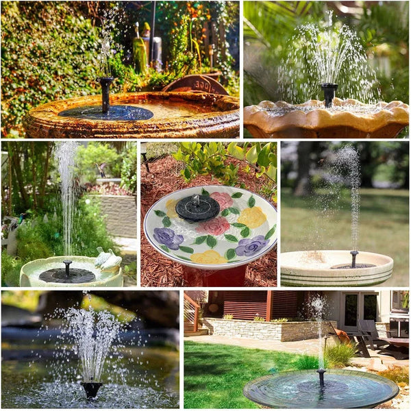 🌞Ny ankomst 50 % RABATT!⛲Kompakt solcelledrevet fuglefontenepumpe – Hold hagen din levende!🏖️